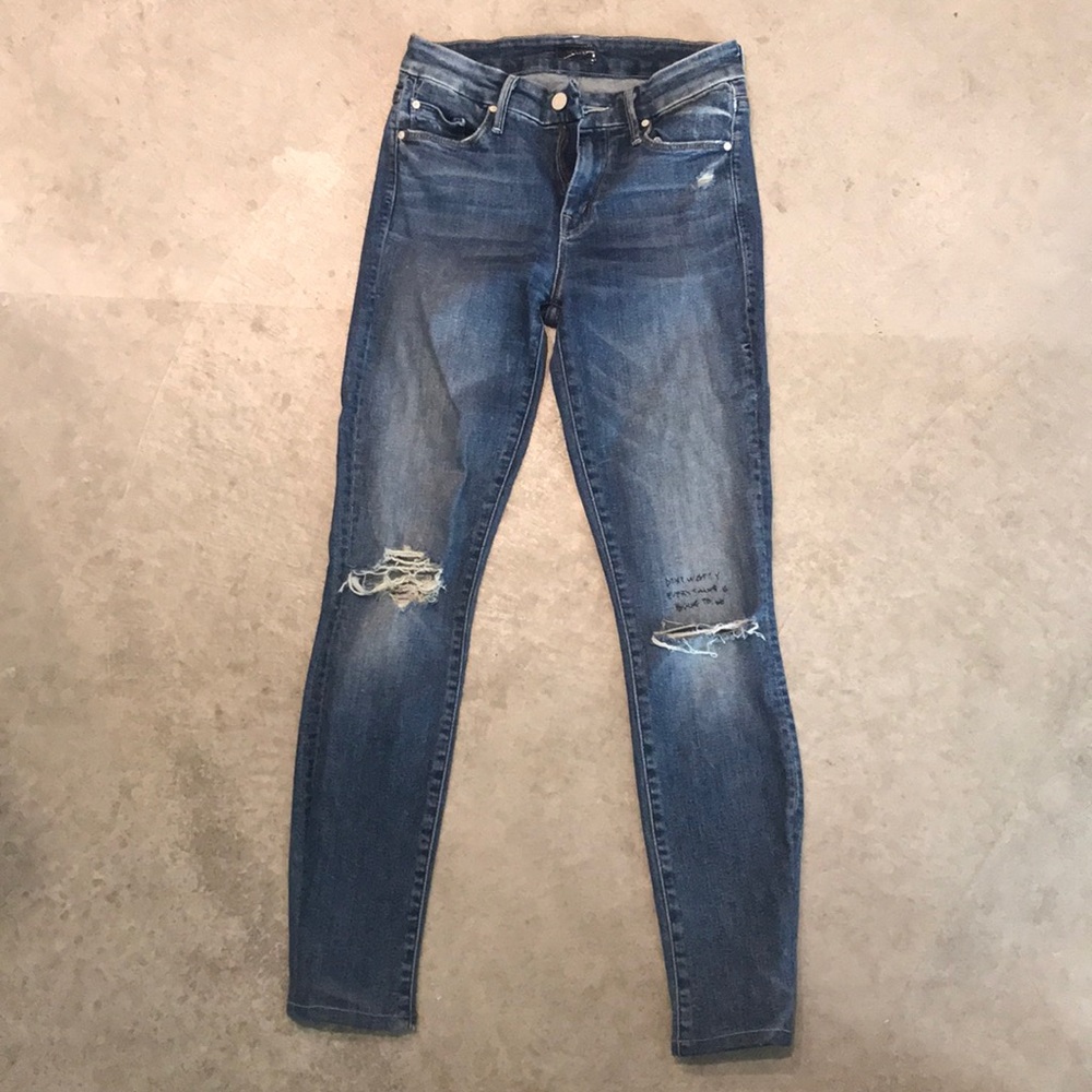 MOTHER The Looker Jeans - Furiously Happy Wash